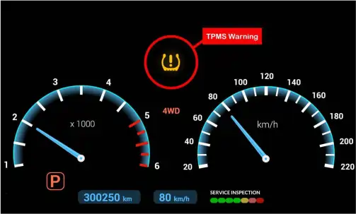 TPMS Sensor Light on