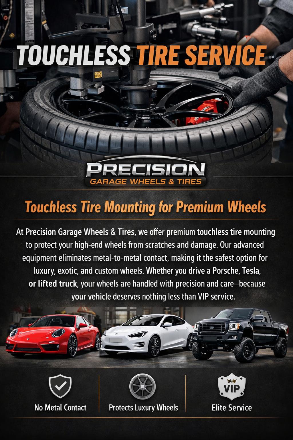 touchless tire mounting services